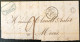 France, TAD D'entrée FRANCE PAR MONS Sur Grand Fragment De Lettre DeMaubeuge 14.7.1854 - (A360) - Marques D'entrées