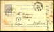 Carte Postale : De Porto à Malines, Belgique -- 1894 - Entiers Postaux