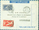 100ème Liaison Postale Aérienne Régulière Effectuée Par Air France La Réunion Madagascar CAD St Denis 31 3 45 La Réunion - Airmail