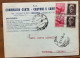 RE DI MAGGIO - MILANO 13/5/46 Su Coppie : 80 C +L.1,20 - CARTOLINA S.A. COMMERCIO CARTE E CARTONI - PER VERBANIA - Poststempel