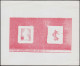 FRANCE Epreuves D'Artiste EPA - 1233, épreuve Double Du Poinçon Sans Faciale (Semeuse & Cadre) En Rouge: Semeuse 1960 - Prueba De Artistas