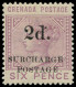 GRENADE Taxe * - 6, Superbe: 2d Sur 6p. Lilas, Victoria (SG D 6) - Cote: 200 - Grenada (1974-...)