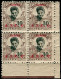 CANTON Poste ** - 58a, Bloc De 4, Dentelé 11, Bdf: 30c. Brun-lilas - Cote: 800 - Unused Stamps