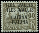 WALLIS & FUTUNA Taxe ** - 7a, Double Surcharge: 60c. Brun-olive S. Azuré - Cote: 355 - Autres & Non Classés