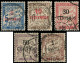 MAROC Taxe O - 1/5, Complet: Taxe De France De 1893 Surchargés - Cote: 458 - Postage Due
