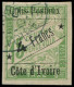 COTE D'IVOIRE Colis Postaux O - 9, Petites étoiles, Signé :  4f. S. 15c. Vert - Cote: 200 - Used Stamps