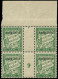 ANDORRE Taxe ** - 5, Bloc De 4 Millésime 9, Tirage 30: 60c. Vert (Maury) - Cote: 1180 - Unused Stamps