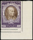 VATICAN Poste * - 129, Double Piquage En Bas, Incomplet à Droite: 25c. Violet - Unused Stamps