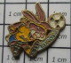 SP15 Pin's Pins / Beau Et Rare / SPORTS / FOOTBALL EURO SUEDE 192 LAPIN LIEVRE - Fussball