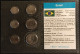 BRESIL - SERIE DE 6 PIECES DIFFERENTES - 1 - 5 - 10 - 20 - 50 CENTAVOS - 1 CRUZADO - 1986 - 1987 - 1988 - UNC - Neuve - Brazil