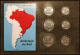 BRESIL - SERIE DE 6 PIECES DIFFERENTES - 1 - 5 - 10 - 20 - 50 CENTAVOS - 1 CRUZADO - 1986 - 1987 - 1988 - UNC - Neuve - Brasilien