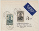 1945 ST PIERRE MIQUELON LETTRE RDEE AFFR YVERT 323/24 OBLITERES ST PIERRE MIQUELON 5 - 10  1945 - Covers & Documents