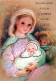Virgen María Virgen Niño JESÚS Navidad Religión Vintage Tarjeta Postal CPSM #PBP949.ES - Vergine Maria E Madonne