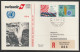 1982, Swissair, Erstflug, Genf UN - Salisbury Zimbabwe - Erst- U. Sonderflugbriefe