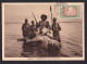 Ethiopia: Picture Postcard, 1931, 1 Stamp, Lion, Not Really Used, Card: Hippo Hunting, Colonialism, Hunt (traces Of Use) - Äthiopien