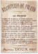 Chromos & Images : Biscuiterie Du Friand : " Le Friand " - Alfred Doux - Bordeaux : Fillette - Ombrelle - Oiseaux - Sonstige & Ohne Zuordnung