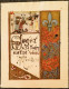 4 Enluminures Fin XIXè Sur Papier J. WHATMAN. Fond D'Atelier Artiste B.F. (Berthe Flournoy) Vers 1900 (Genève) - Acuarelas