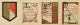 Delcampe - 4 Enluminures Fin XIXè Sur Papier J. WHATMAN. Fond D'Atelier Artiste B.F. (Berthe Flournoy) Vers 1900 (Genève) - Acuarelas