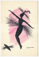 Lot De 4 CPM - Illustrateur J.Braconnier - Danseuses Charleston, Silhouettes En Noir Sur Fond De Couleur - Danse