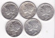 Etats-Unis.  Lot De 5 Pièces De Monnaie, Mercury, En Argent - 1916-1945: Mercury