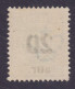 Iceland 1921 Mi. 106, 20 Aur Auf 25 Aur Overprinted Aufdruck ERROR Variety Missing Top In '0' In 20, (o) (2 Scans) - Usados