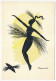 Lot De 4 CPM - Illustrateur J.Braconnier - Danseuses Charleston, Silhouettes En Noir Sur Fond De Couleur - Dance