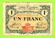 FRANCE /  CHAMBRE De COMMERCE De MOULINS & LAPALISSE / 1 FRANC / 17 NOVEMBRE 1921  N° 002,621 / SERIE 48 - Chambre De Commerce