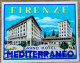 Italy Florence Mediterraneo Grand Hotel Label Etiquette Valise - Hotelaufkleber