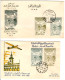 SYRIA - UAR - 1958 - Four Different FDCs - Michel V28-29 - Gliding Festival - Children, Airplanes, Mosques - Siria