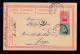 DDFF 869 -- CANTONS DE L'EST - Entier Postal Albert + TP Dito Surchargés MALMEDY 1921 Vers LIEGE - Cartes Postales 1909-1934