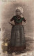 Bruxelles Laitiere Flamande Girl Milk Seller Original Old Postcard Ca 1900 - Petits Métiers