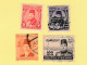 Egypte Lot De 9 Timbres Roi Farouk Et Roi Fouad 1 Er - Used Stamps