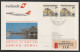 1986, Swissair, Erstflug, Liechtenstein - Seoul Korea - Poste Aérienne