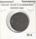 CRE3535 MONEDA ESPAÑA FELIPE IV 16 MARAVEDIS SEGOVIA 1662 - Altri & Non Classificati