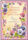 Postal Stationery - Flowers - Pansies - Violets - For A Friend - Red Cross - Suomi Finland - Postage Paid - Postwaardestukken