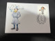 9-4-2024 (1 Z 27) Australia Post - (2023 Stamp Issued 26-6-2023) Inspector Gadget Stamp On Special Cover - Brieven En Documenten