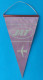 JAT (Yugoslav Airlines) Yugoslavia National Airline Original Vintage Pennant Yougoslavie Jugoslawien Jugoslavia Airways - Publicités