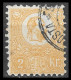 HONGRIE - HUNGARY - UNGARN / 1871 2 Kr. Lithographed, ORANGE YELLOW  Used. Michel 1a, PERF 9.5 USED NO GUM UNWATERMARKED - Oblitérés