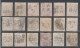 GB - PERFIN - PERFORE - Lot De 18 Timbres Perforés - Gezähnt (perforiert)