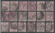 GB - PERFIN - PERFORE - Lot De 18 Timbres Perforés - Perforés