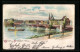 Lithographie Frankfurt /Oder, Panorama Mit Brücke Und Dampfer  - Frankfurt A. D. Oder