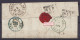 L. Càd BRUXELLES /26 JANV 1853 Pour BERLIN - Griffes [BELG.2e R] + "APRES LE DEPART" (au Dos: Càd BRUXELLES + Ambulant V - 1851-1857 Medaillons (6/8)