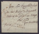 L. (en Latin) Datée Janvier 1807 De MOERBEKE Pour Evêque De GAND "dans Son Palais" - "franco" - Griffe "P 92 P/ GRAMMONT - 1794-1814 (Französische Besatzung)