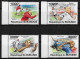 BURUNDI - FOOTBALL - N° 1285 A 1288 ET BF 172 - NEUF** MNH - Nuevos