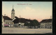 AK Bischofswerda I. S., Buchdruckerei Und Apotheke Am Marktplatz  - Bischofswerda