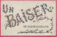 A12-82) CASTELSARRAZIN - UN  BAISER - ARTS NOUVEAU + AJOUT DE BRILLANTS - EN 1907 - 2 SCANS ) - Castelsarrasin