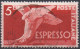 Italia 1945/55 Espresso 6 Valori: 5 -10 -15- 50 - 60 £. Filigrana Ruota Alata + 50 £ Filigrana Stelle - Correo Urgente/neumático