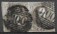 OBP10 In Paar, Met 4 Randen En Geburen, Met Balkstempel P100 Renaix (zie Scans) - 1858-1862 Medallions (9/12)