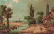 ARTS - Peintures Et Tableaux - Un Paysage Au Bord D'une Petite Rivière - Carte Postale Ancienne - Paintings