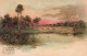 ARTS - Peintures Et Tableaux - Au Bord De L'étang - Carte Postale Ancienne - Paintings